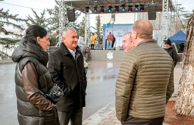 კასპში საახალწლო ღონისძიება გალა კონცერტითა და გრანდიოზული ფოიერვერკით დასრულდა