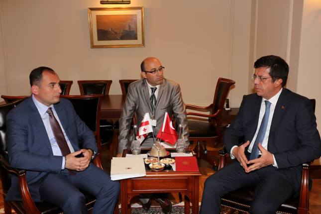 დიმიტრი ქუმსიშვილი თურქეთის ეკონომიკის მინისტრს შეხვდა