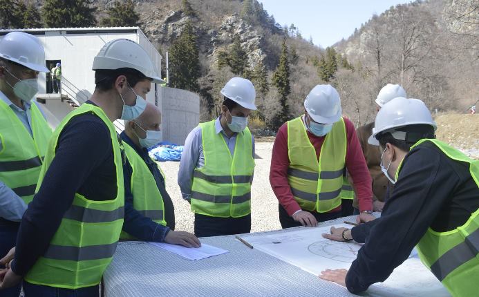 კურორტ აბასთუმანში წყალარინების გამწმენდი ნაგებობის მშენებლობა სრულდება