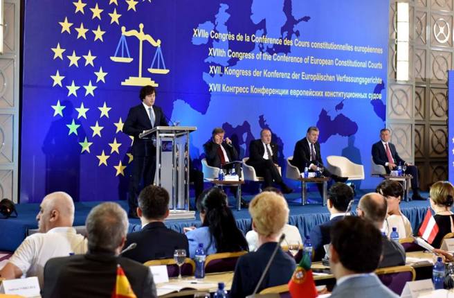 ირაკლი კობახიძემ ევროპის საკონსტიტუციო სასამართლოების მე-17 კონგრესის მონაწილეებს სიტყვით მიმართა