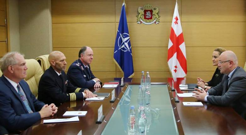თავდაცვის მინისტრმა ნატოს ძირითადი ჯგუფის (NATO Core Team) ახალ ხელმძღვანელს უმასპინძლა
