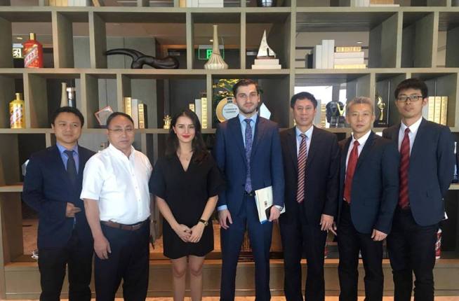 თორნიკე რიჟვაძე ჩინური უმსხვილესი საინჟინრო კომპანიის GEDI-ს რეგიონულ დირექტორს იუან ჟენბანს შეხვდა