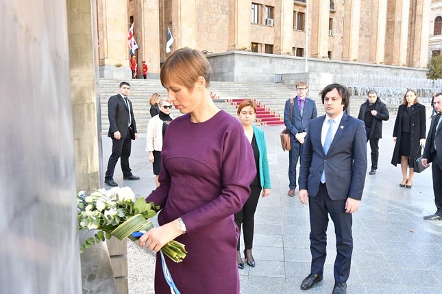 ირაკლი კობახიძე ესტონეთის რესპუბლიკის პრეზიდენტს კერსტი კალიულაიდს შეხვდა