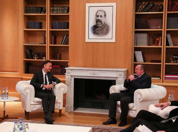 საქართველოს პრეზიდენტმა საქართველოში თურქეთის ელჩთან გამოსამშვიდობებელი შეხვედრა გამართა