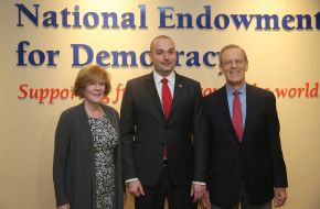 საქართველოს პრემიერ-მინისტრმა  და NED – ის პრეზიდენტმა საქართველოს დემოკრატიული განვითარების მნიშვნელობაზე ისაუბრეს