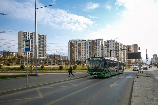 18-მეტრიანი ავტობუსებით N314 მარშრუტის მგზავრებიც ისარგებლებენ